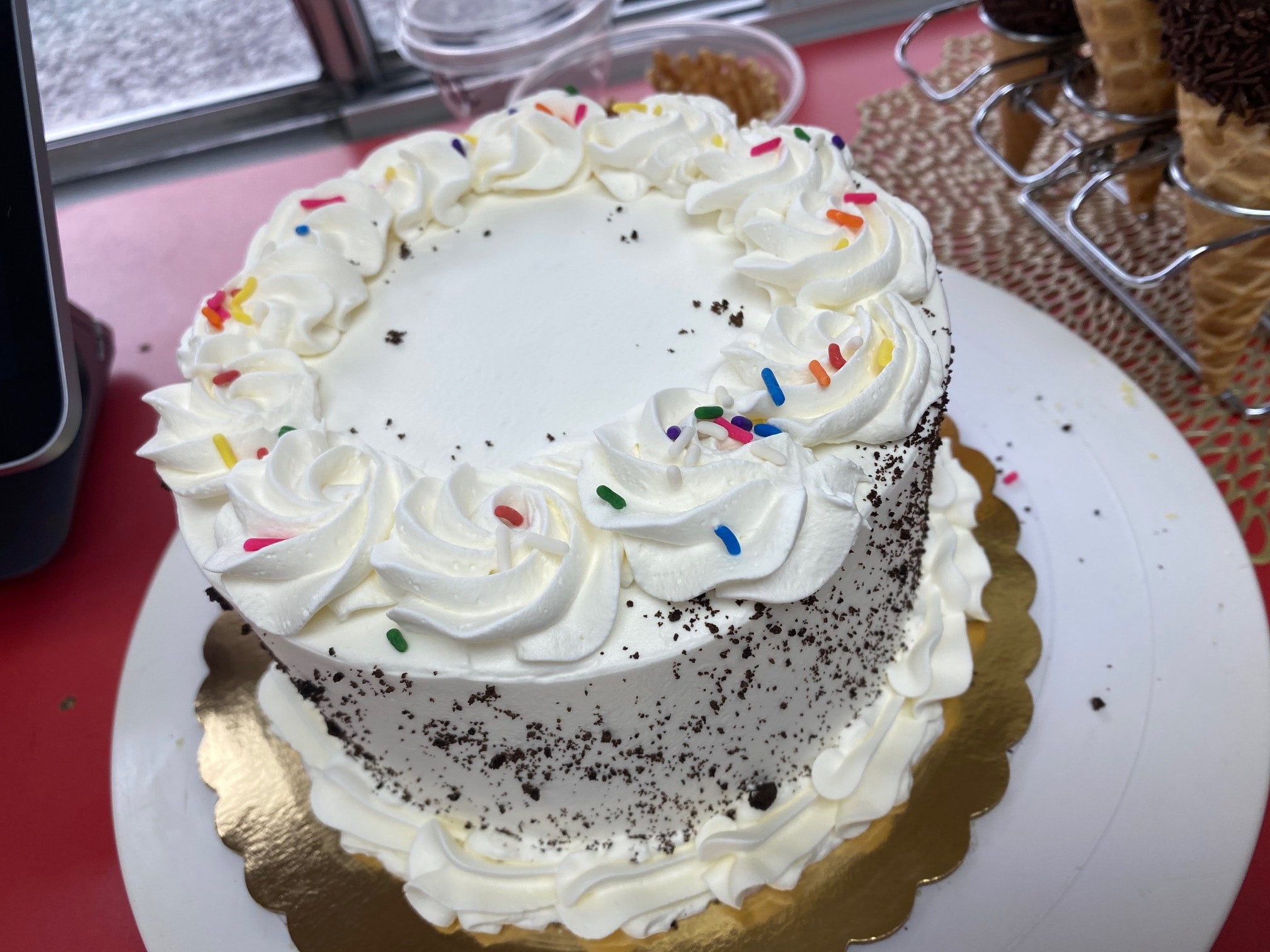 6 in top round cake